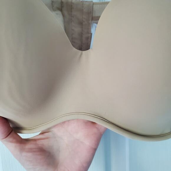 Cacique Tan Smooth Multi-Way Boost Strapless Bra 44B Neutral Comfort Support - Picture 3 of 16